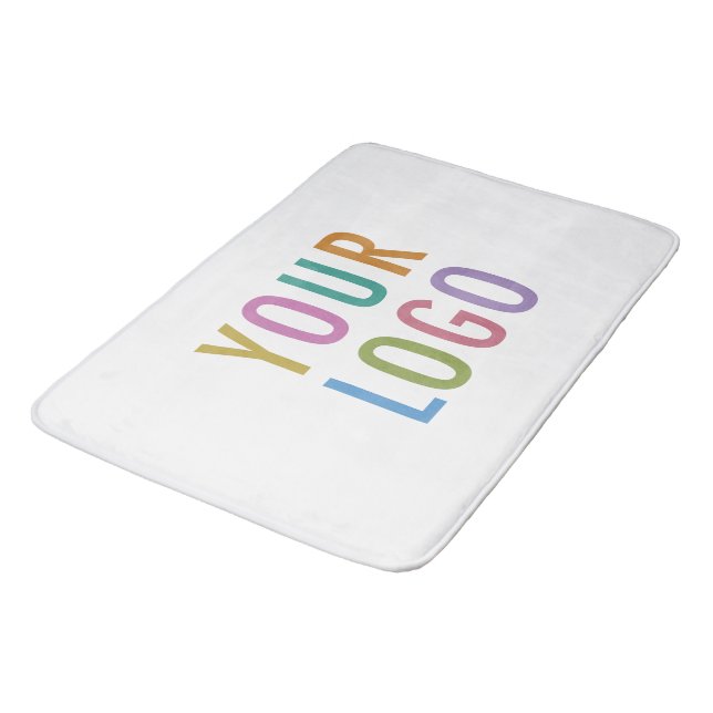 Personalised Bath Mat Custom Business Company Logo (Angled)