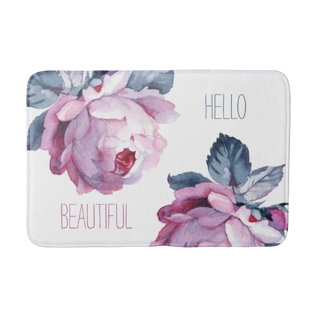 Personalised bath mat Hello beautiful (Front)