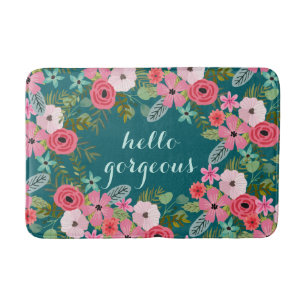 Personalised bath mat Hello Gorgeous