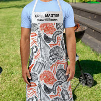 Personalised BBQ Grill Chef Barbecue Master