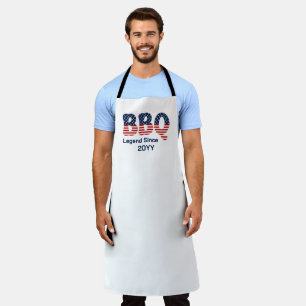Personalised BBQ Legend Since Patriotic  Apron