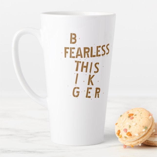 Personalised "Be Fearless Like This Tiger"  Mug (In Situ)