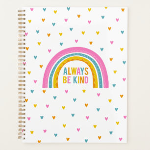 Personalised Be Kind Rainbow Planner