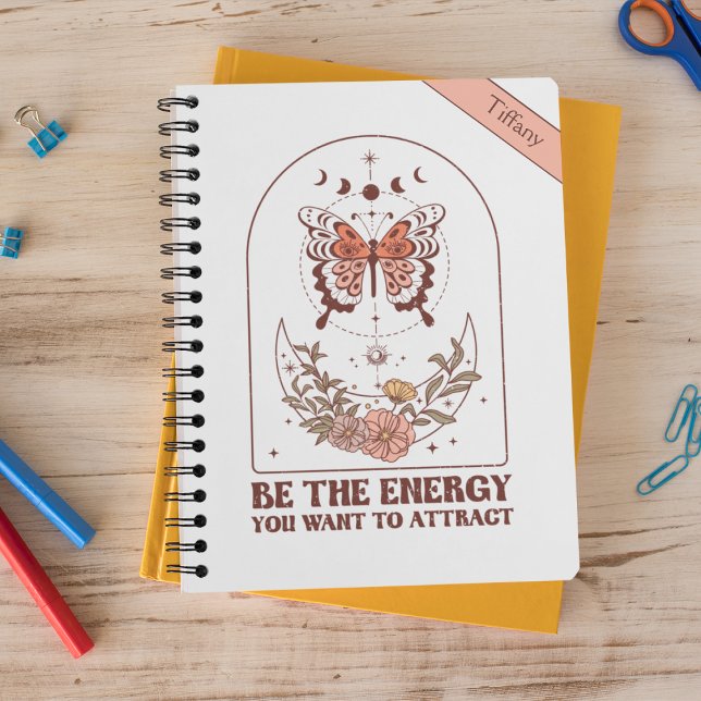 Personalised Be The Energy Notebook (Creator Uploaded)