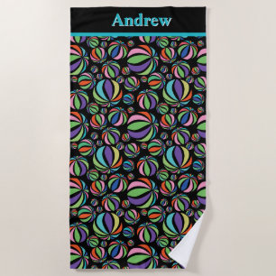 Personalised Beach Balls Towel