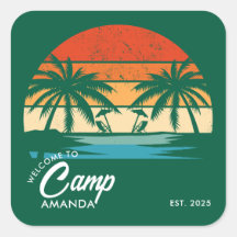 Personalised Beach Camp Bachelorette Party Custom