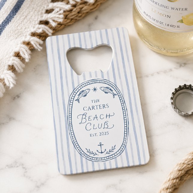 Personalised Beach Club Crest Nautical  (Creator Uploaded)