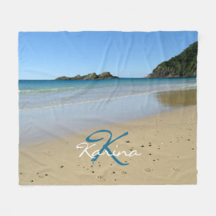 Personalised Beach Fleece Blanket