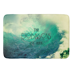Personalised Beach House Bath Mat