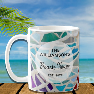 Personalised Beach House  Coffee Mug