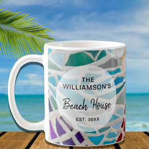 Personalised Beach House Coffee Mug
