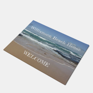 Personalised Beach House Ocean Door Mat