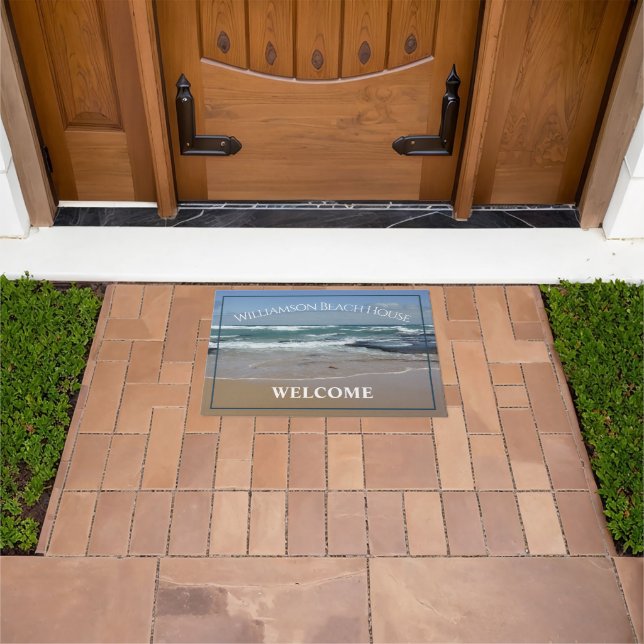 Personalised Beach House Ocean Door Mat (Outdoor)