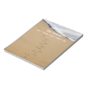 Personalised Beach Lover Notepad