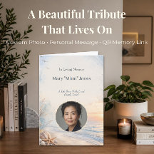 Personalised Beach Memorial with Photo and Code