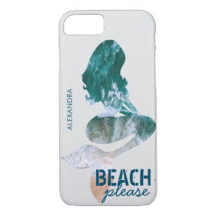Personalised Beach Please Quote Mermaid Funny iPhone 8/7 Case