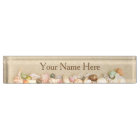 Personalised Beach Sand with Seashells Name Plate