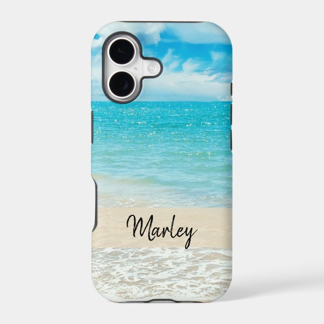 Personalised Beach Scene Case-Mate iPhone Case (Back)