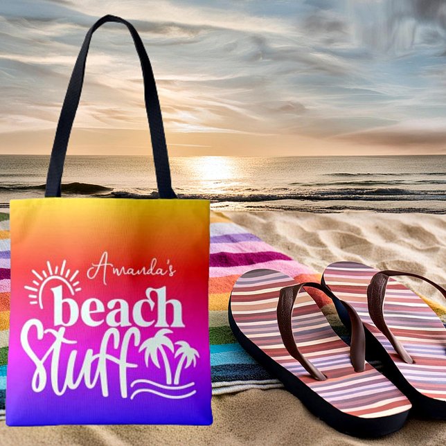 Personalised "Beach stuff"  Tote Bag (Creator Uploaded)