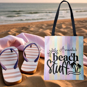 Personalised "Beach stuff"  Tote Bag