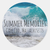 Personalised Beach Summer Memories Envelope Seal