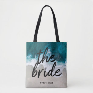 Personalised Beach The Bride Tote Bag