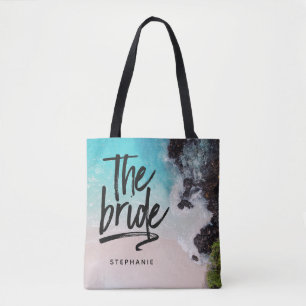 Personalised Beach The Bride Tote Bag