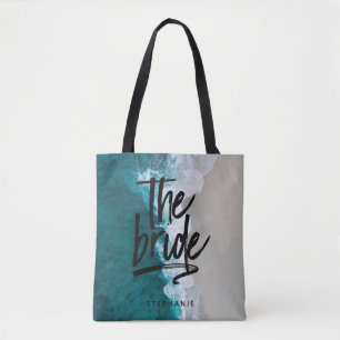 Personalised Beach The Bride Tote Bag