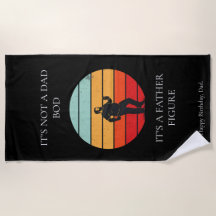 Personalised Beach Towel for Dad