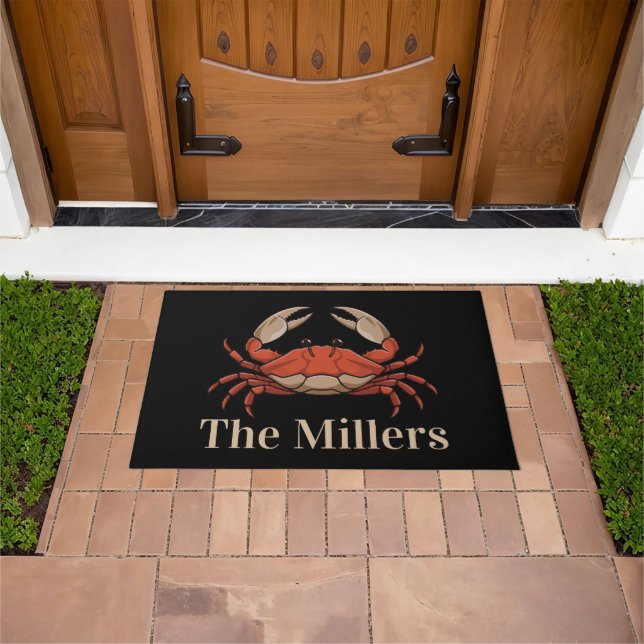 Personalised Beachy crab doormat (Outdoor)