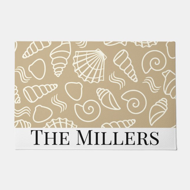 Personalised Beachy  doormat (Front)