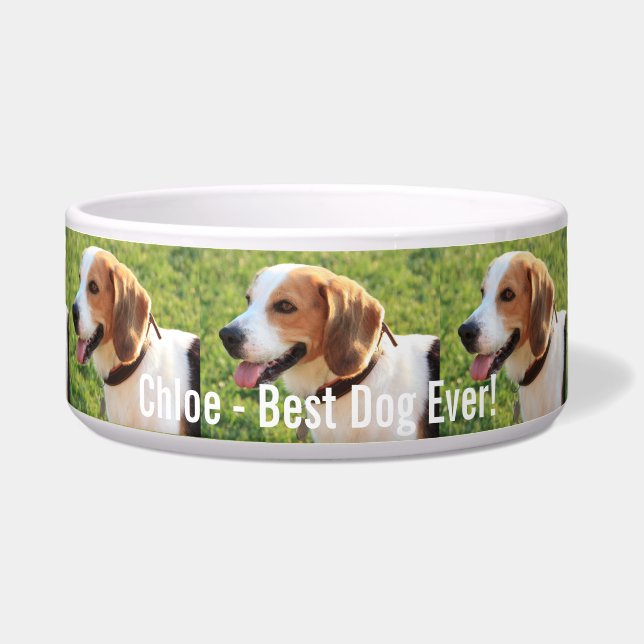 Personalised Beagle Dog Photo and Dog Name (Front)