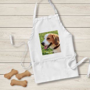 Personalised Beagle Dog Photo and Dog Name Standard Apron