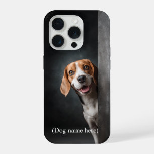 Personalised Beagle Dog Portrait iPhone 15 Pro Case