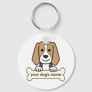 Personalised Beagle Key Ring