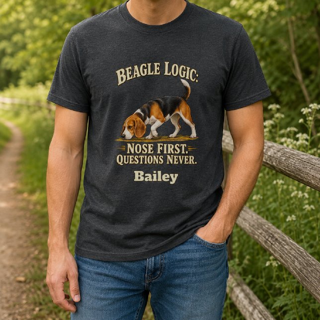 Personalised Beagle Logic  T-Shirt (Creator Uploaded)