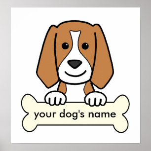 Personalised Beagle Poster