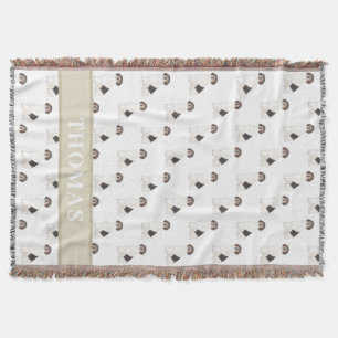 Personalised Beagle Throw Blanket