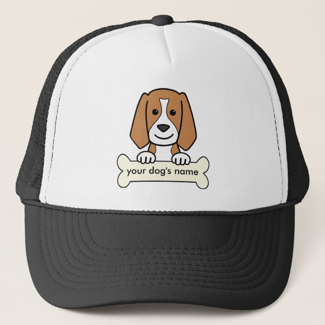 Personalised Beagle Trucker Hat (Front)