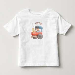 Personalised Bear Engineer Toddler T-Shirt