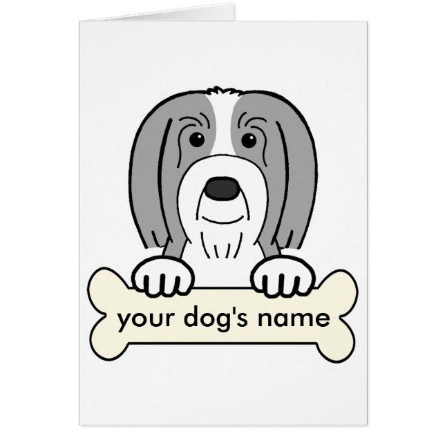 Personalised Bearded Collie (Front)