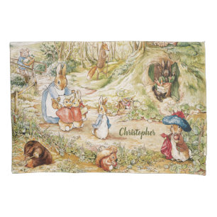 Personalised Beatrix Potter Friends Pillow Case