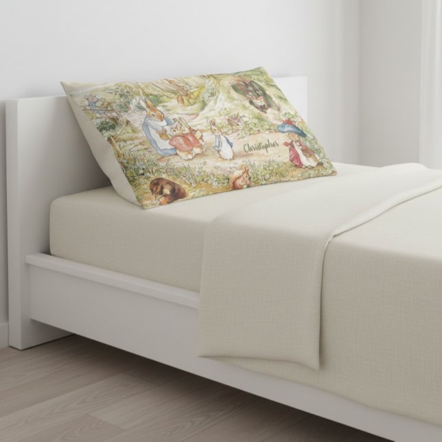 Personalised Beatrix Potter Friends Pillow Case (Creator Uploaded)