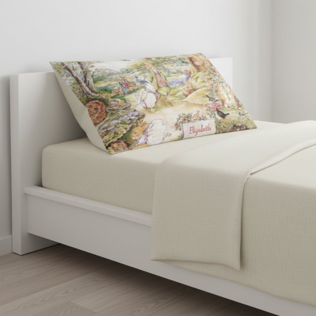 Personalised Beatrix Potter Peter and Friends Pillowcase (Creator Uploaded)