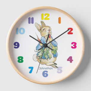 Personalised Beatrix Potter Peter the Rabbit Clock