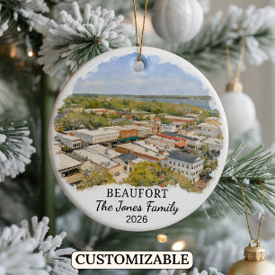 Personalised Beaufort Ornament, South Carolina Ceramic Ornament