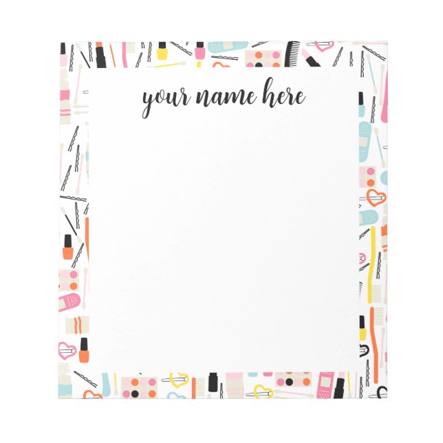 Personalised Beautician Notepad (Front)