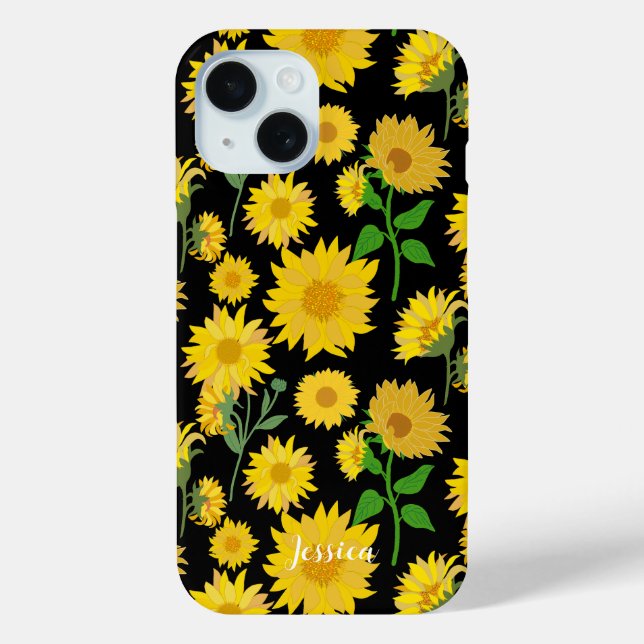 Personalised, Beautiful and Vibrant Sunflower Case-Mate iPhone Case (Back)