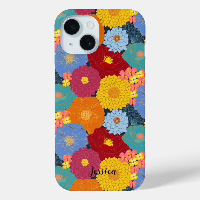 Personalised, Beautiful and Vibrant Wildflower Case-Mate iPhone Case (Back)