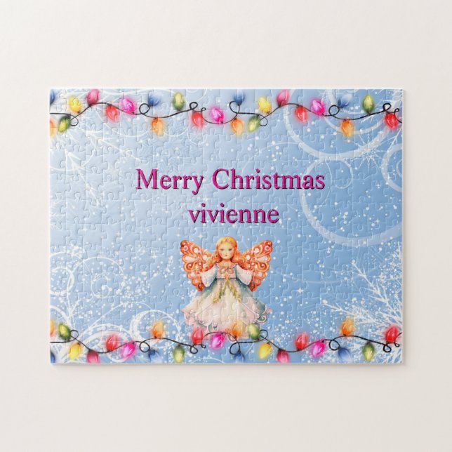 Personalised Beautiful Christmas Puzzle (Horizontal)